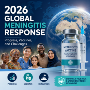 Global meningitis response map showing vaccines, outbreak detection, and care access gaps in 2026