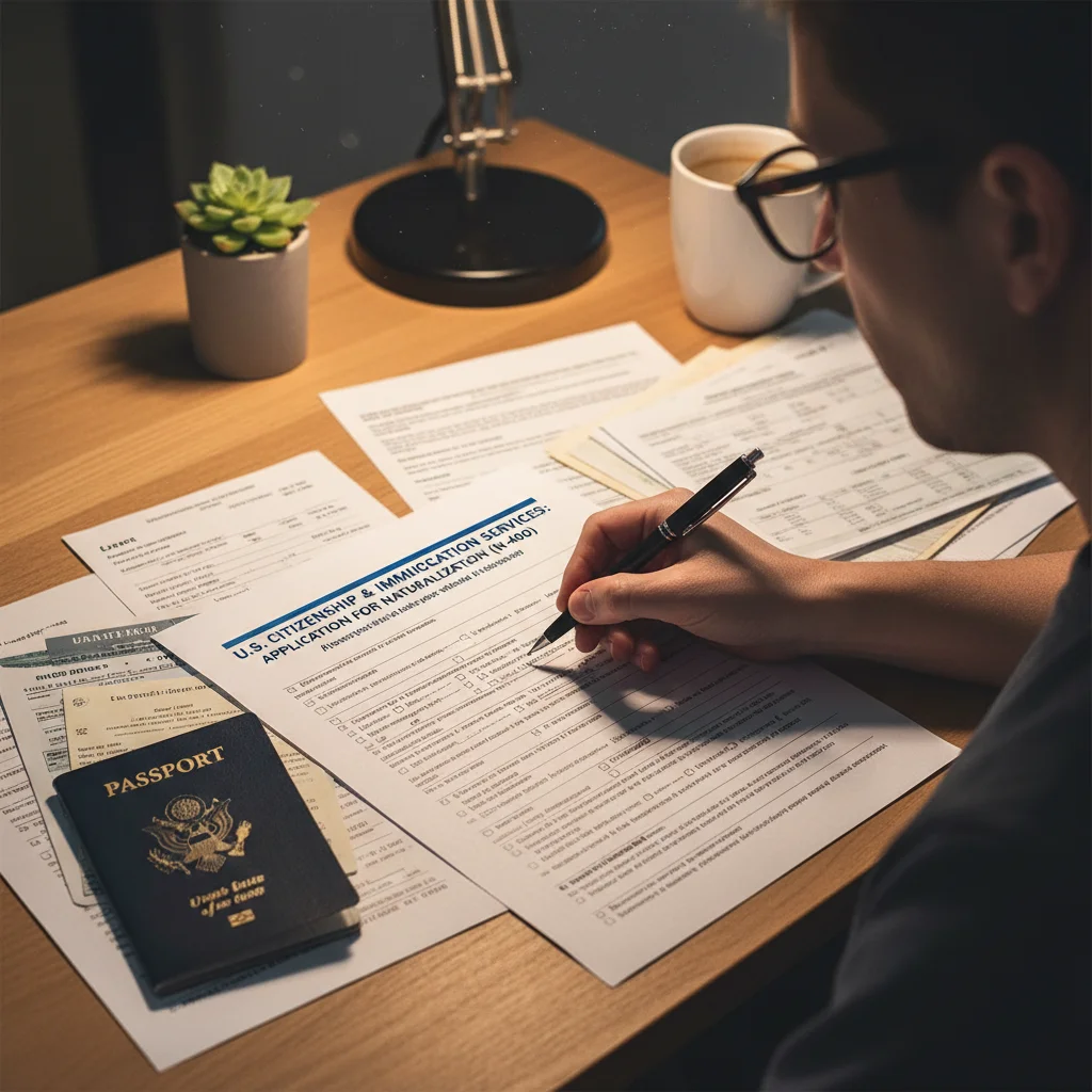 Person meticulously completing an Attendance Allowance application form