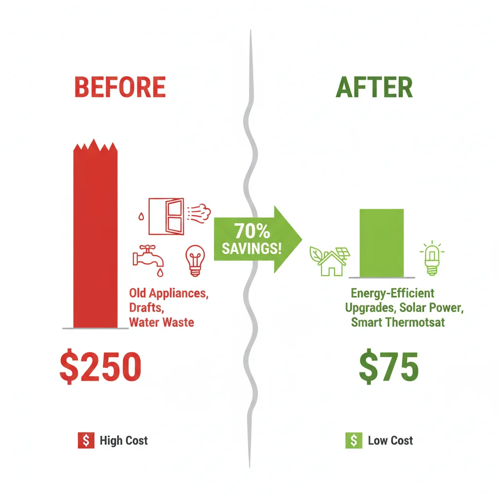 Infographic showing a 10% reduction in UK energy bills.