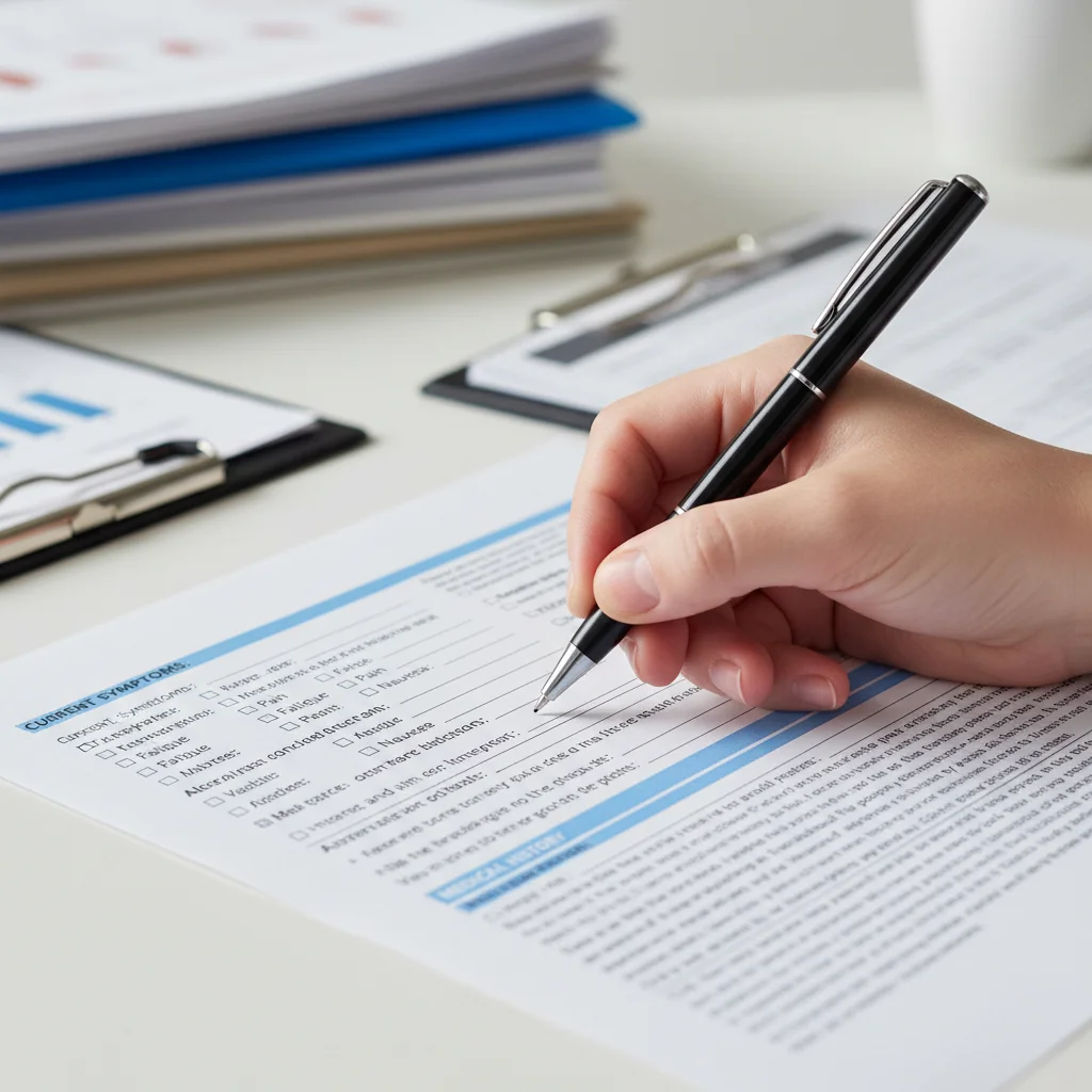 Filling out ESA assessment questionnaire