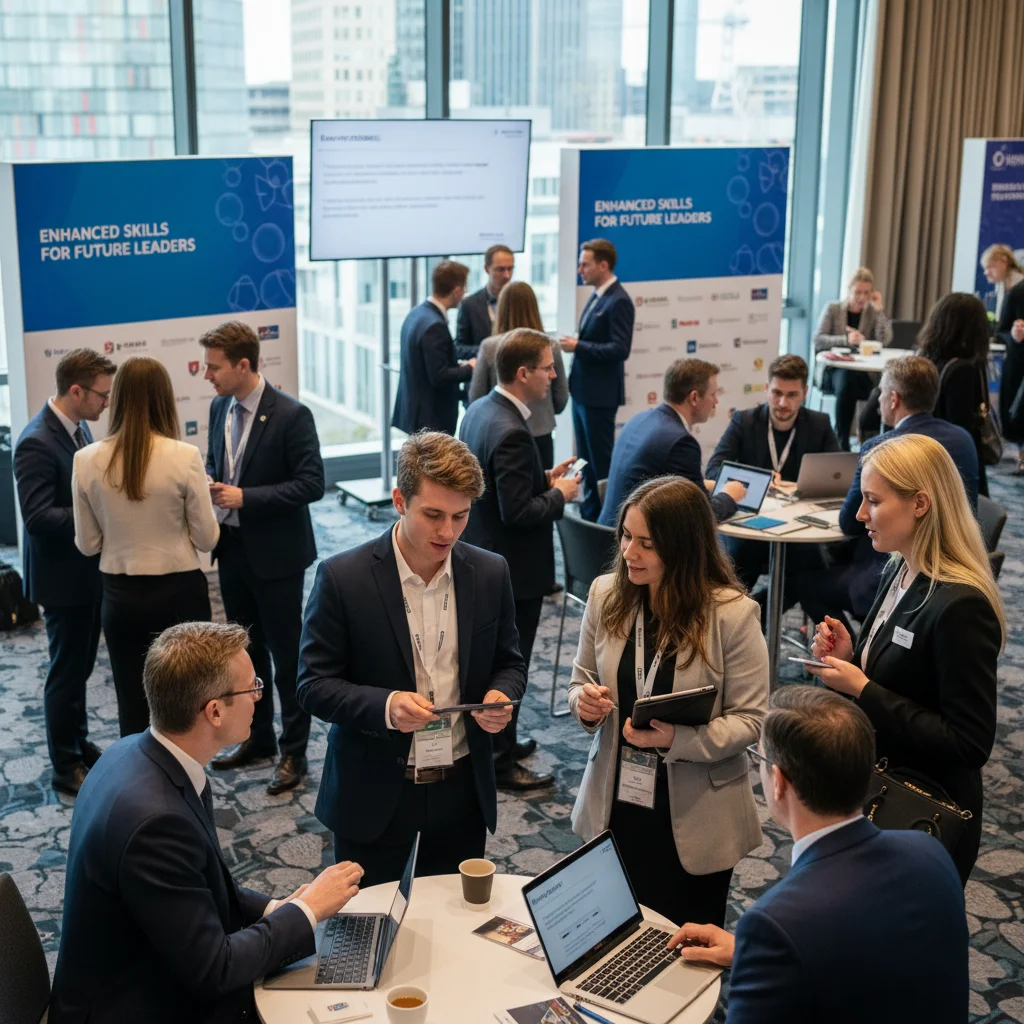 UK graduates networking after gaining new skills from micro-credentials