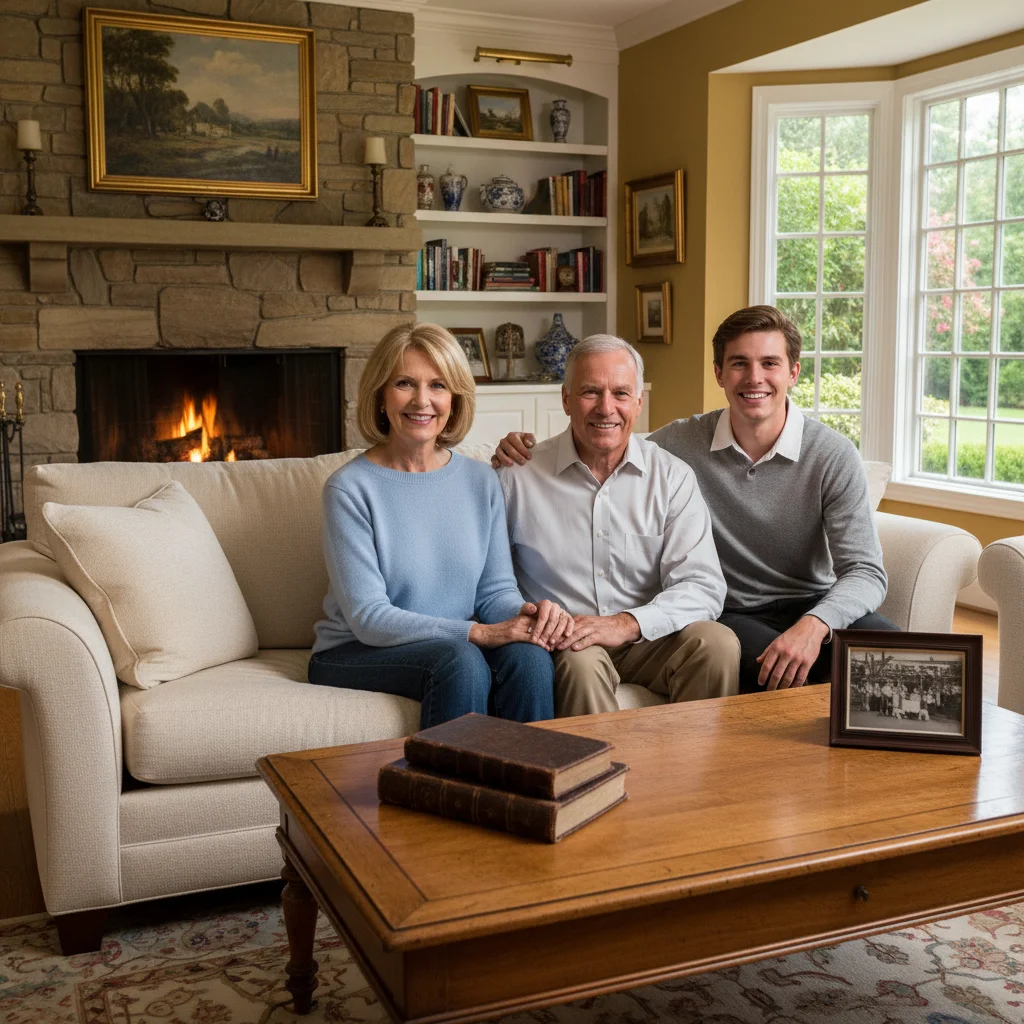 Happy family enjoying time together, symbolising protected legacy