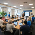 Digital Inclusion Projects: Reaching 50,000 UK Residents Community members learning digital skills in a UK digital inclusion project