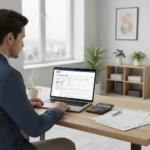 Claim UK Tax Relief: Unlock £500 in Savings This Year Person reviewing tax forms on a laptop to claim UK tax relief and maximise savings.