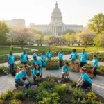 New Government Grant for Local Volunteer Groups: Apply Now! Diverse volunteers working together on a community project, representing a government volunteer grant.